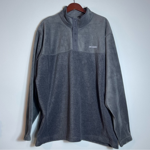Columbia Other - NWOT COLUMBIA Men's Fleece 1/4 Snap Sweater Sweatshirt Gray Outdoors Size 3X